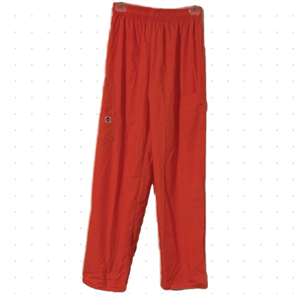 SCRUB PANTS ORANGE, Cute pocket design.